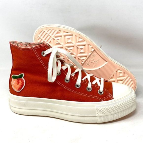 Converse Chuck Taylor Lift Platform Mantra Orange Women's Shoes Canvas A03175C - Picture 11 of 11